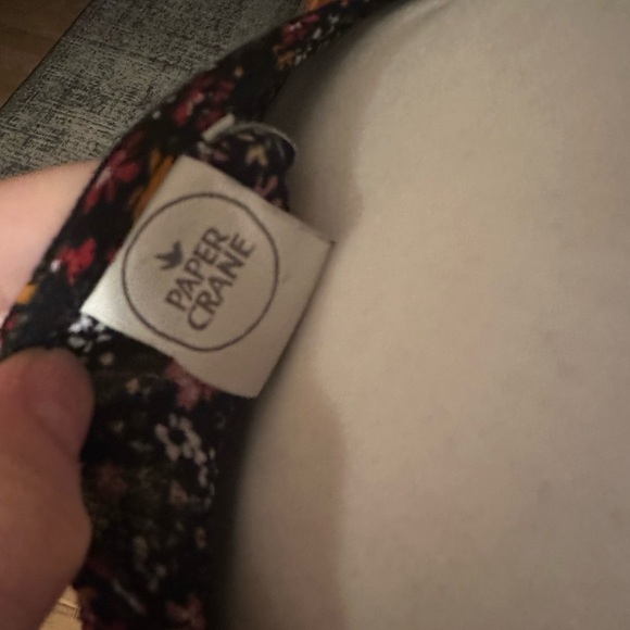 Paper Crane Black Floral Smocked Blouse - Picture 8 of 8